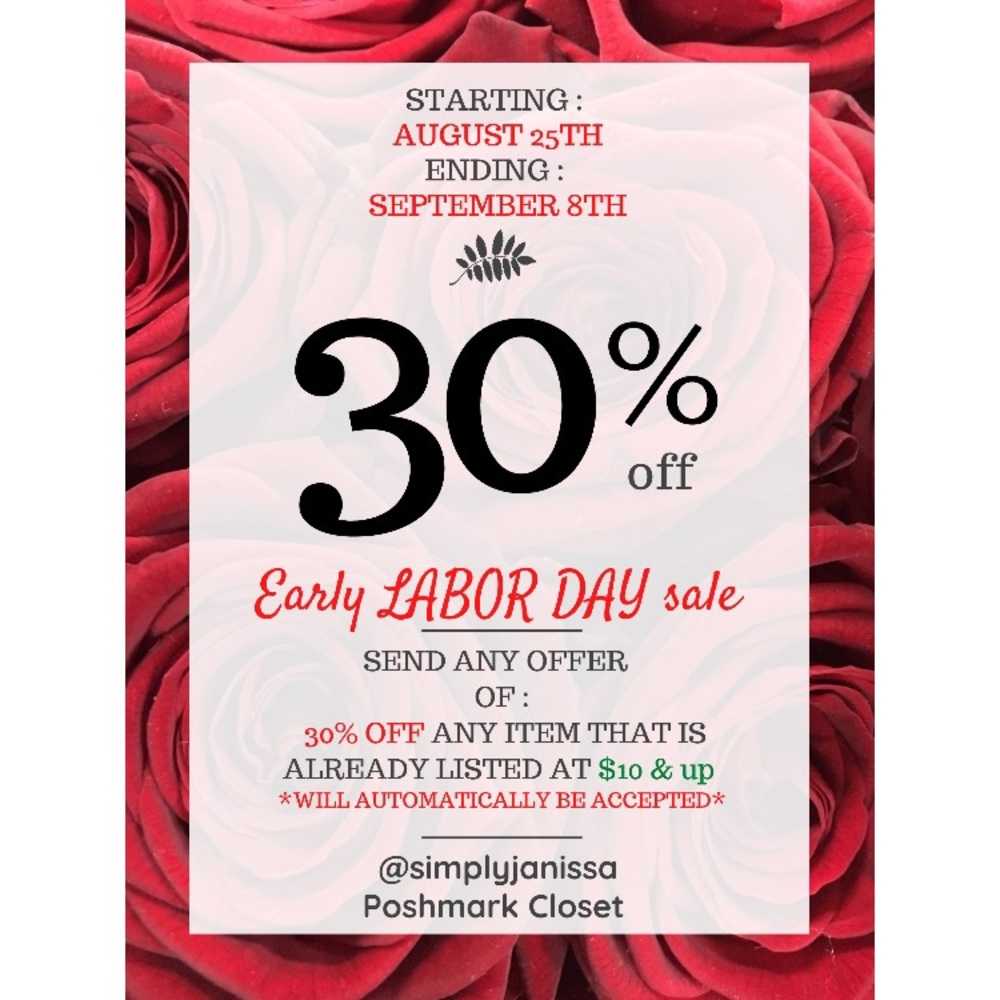 • EXTENDED LABOR DAY SALE TILL SEPTEMBER 13th •